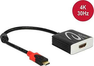 Adapter USB Delock USB-C - HDMI Czarny  (62999) 1