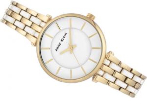Zegarek Anne Klein Classic Gold & White (AK/3010WTGB) 2