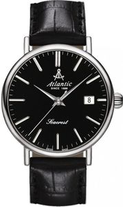 Zegarek Atlantic Męski Seacrest 50354.41.61 Szafirowe szkło czarny 1