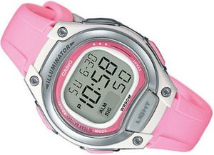 Zegarek Casio LW-203 -4AV Dual Time damski różowy 2