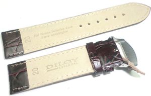 Diloy Skórzany pasek do zegarka 20 mm Diloy 325.20.2 2