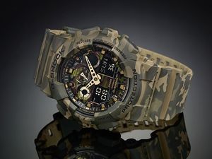 Zegarek Casio GA-100CM-5AER G-Shock Camouflage męski brązowy 3