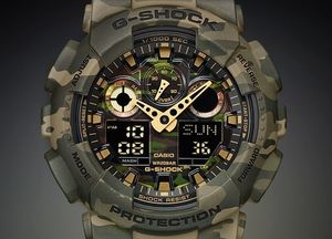Zegarek Casio GA-100CM-5AER G-Shock Camouflage męski brązowy 4