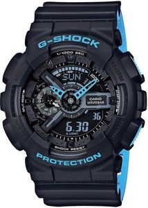 Zegarek Casio Męski GA-110LN-1AER G-Shock Neon czarno-niebieski 1