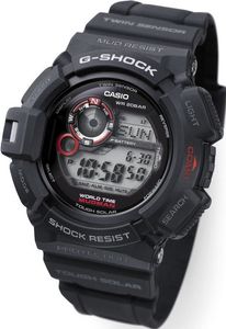 Zegarek Casio Męski G-9300-1ER G-Shock Mudman czarno-czerwony 1