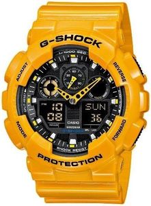 Zegarek Casio Męski GA-100A-9AER G-Shock żółty 1