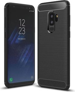 Hurtel Carbon Case elastyczne etui pokrowiec Samsung Galaxy S9 Plus G965 czarny 1