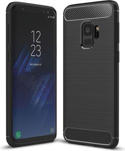 Hurtel Carbon Case elastyczne etui pokrowiec Samsung Galaxy S9 G960 czarny 1