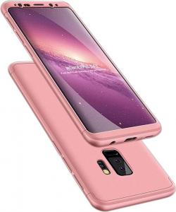 Hurtel 360 Protection etui na całą obudowę przód + tył Samsung Galaxy S9 Plus G965 różowy 1