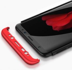 Hurtel 360 Protection etui na całą obudowę przód + tył Samsung Galaxy S9 Plus G965 czarno-czerwony 3