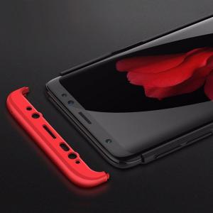 Hurtel 360 Protection etui na całą obudowę przód + tył Samsung Galaxy S9 G960 czarno-czerwony 3