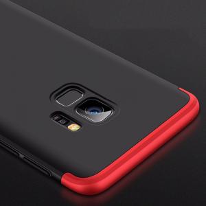 Hurtel 360 Protection etui na całą obudowę przód + tył Samsung Galaxy S9 G960 czarno-czerwony 5