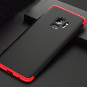 Hurtel 360 Protection etui na całą obudowę przód + tył Samsung Galaxy S9 G960 czarno-czerwony 6