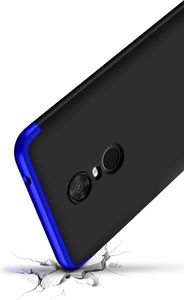 Hurtel 360 Protection etui na całą obudowę przód + tył Xiaomi Redmi 5 Plus / Redmi Note 5 (single camera) czarno-czerwony 5
