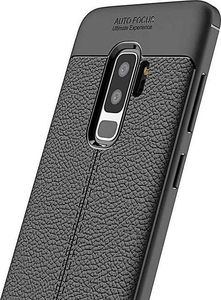 Hurtel Litchi Pattern elastyczne etui pokrowiec Samsung Galaxy S9 Plus G965 czerwony 6