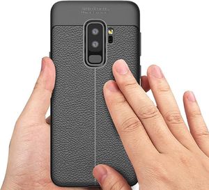 Hurtel Litchi Pattern elastyczne etui pokrowiec Samsung Galaxy S9 Plus G965 czerwony 7