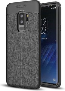 Hurtel Litchi Pattern elastyczne etui pokrowiec Samsung Galaxy S9 Plus G965 czarny 2