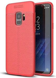Hurtel Litchi Pattern elastyczne etui pokrowiec Samsung Galaxy S9 G960 czerwony 1