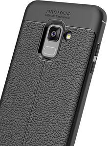 Hurtel Litchi Pattern elastyczne etui pokrowiec Samsung Galaxy A8 2018 A530 szary 9