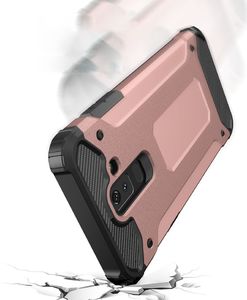 Hurtel Hybrid Armor pancerne hybrydowe etui pokrowiec Samsung Galaxy A6 Plus 2018 A605 srebrny 5