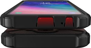 Hurtel Hybrid Armor pancerne hybrydowe etui pokrowiec Samsung Galaxy A6 Plus 2018 A605 srebrny 6