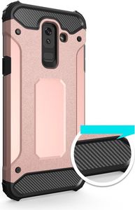Hurtel Hybrid Armor pancerne hybrydowe etui pokrowiec Samsung Galaxy A6 Plus 2018 A605 niebieski 2
