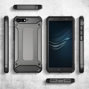 Hurtel Hybrid Armor pancerne hybrydowe etui pokrowiec Huawei Y6 2018 niebieski 2