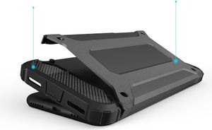 Hurtel Hybrid Armor pancerne hybrydowe etui pokrowiec Huawei Y6 2018 niebieski 5