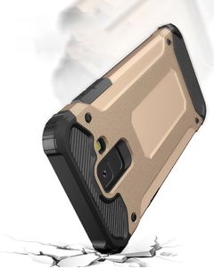 Hurtel Hybrid Armor pancerne hybrydowe etui pokrowiec Samsung Galaxy A6 2018 A600 srebrny 4