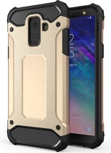 Hurtel Hybrid Armor pancerne hybrydowe etui pokrowiec Samsung Galaxy A6 2018 A600 złoty 1