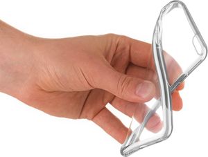 Hurtel Żelowy pokrowiec etui Metalic Slim iPhone X srebrny 4