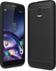 Hurtel Carbon Case elastyczne etui pokrowiec Motorola Moto G5S czarny 1