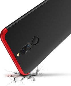 Hurtel Etui Huawei Mate 10 Lite 360 Protection pokrowiec na przód + tył czarno-niebieski 5