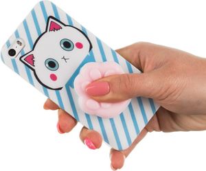 Hurtel Żelowy pokrowiec etui Squishy animal gumowa zabawka 4D gniotek Samsung Galaxy A8 2018 A530 łapka 2