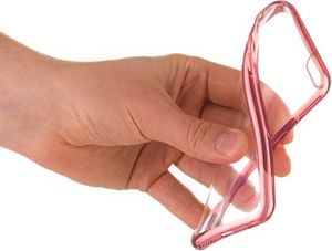 Hurtel Żelowy pokrowiec etui Metalic Slim Sony Xperia XA2 różowy 5