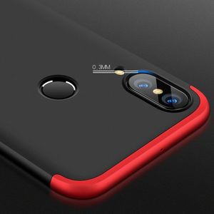 Hurtel 360 Protection etui na całą obudowę przód + tył Huawei P20 Lite czarno-czerwony 3