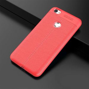 Hurtel Litchi Pattern elastyczne etui pokrowiec Xiaomi Redmi Note 5A Prime czerwony 10