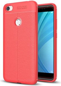 Hurtel Litchi Pattern elastyczne etui pokrowiec Xiaomi Redmi Note 5A Prime czerwony 1