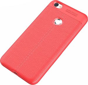 Hurtel Litchi Pattern elastyczne etui pokrowiec Xiaomi Redmi Note 5A Prime czerwony 2