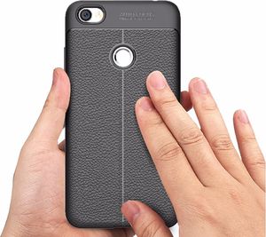 Hurtel Litchi Pattern elastyczne etui pokrowiec Xiaomi Redmi Note 5A Prime czerwony 9