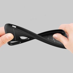 Hurtel Litchi Pattern elastyczne etui pokrowiec iPhone X czarny 3