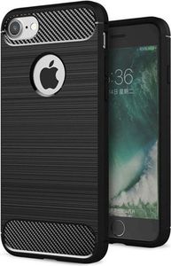Hurtel Etui iPhone 8 / 7 Carbon Case elastyczne pokrowiec czarny 1
