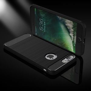 Hurtel Etui iPhone 8 / 7 Carbon Case elastyczne pokrowiec czarny 2