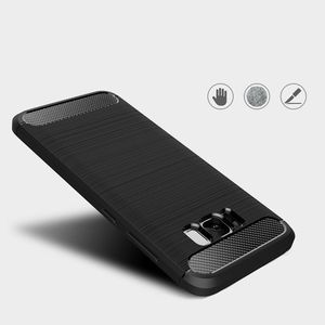 Hurtel Etui Samsung Galaxy S8 Plus G955 Carbon Case elastyczne pokrowiec czarny 3