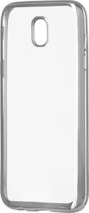 Hurtel Etui Samsung Galaxy J3 2017 J330 Metalic Slim żelowy pokrowiec z metaliczną ramką srebrny 1