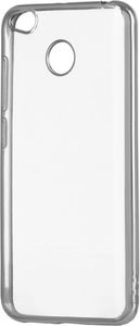 Hurtel Etui Xiaomi Redmi 4X Metalic Slim żelowy pokrowiec z metaliczną ramką srebrny 1