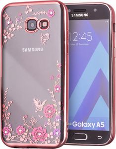 Hurtel Bloomy Case designerskie etui żelowy pokrowiec Samsung Galaxy A5 2017 A520 różowy 1