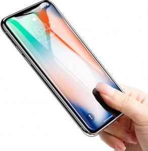 Baseus PET Soft 3D Anti-Blue Light szkło hartowane na cały ekran z elastyczną ramką 0,23 mm iPhone X czarny 4