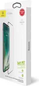 Baseus PET Soft 3D Anti-Blue Light szkło hartowane na cały ekran z elastyczną ramką 0,23 mm iPhone X czarny 9