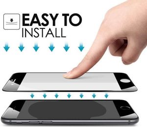 Zizo Zizo Full Edge to Edge - Szkło ochronne 9H na cały ekran iPhone 7 Plus (złota ramka) 6